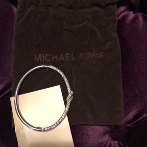 Sold out silver Michael Kors pave knot bracelet